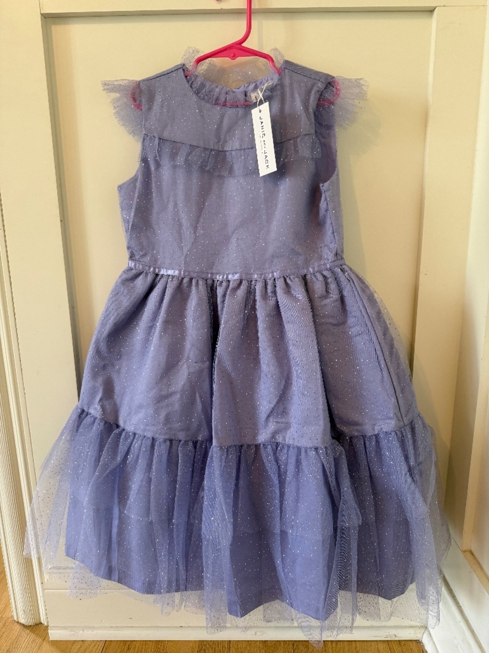 NWT Janie and Jack Tulle Dress Periwinkle Color Size 8
